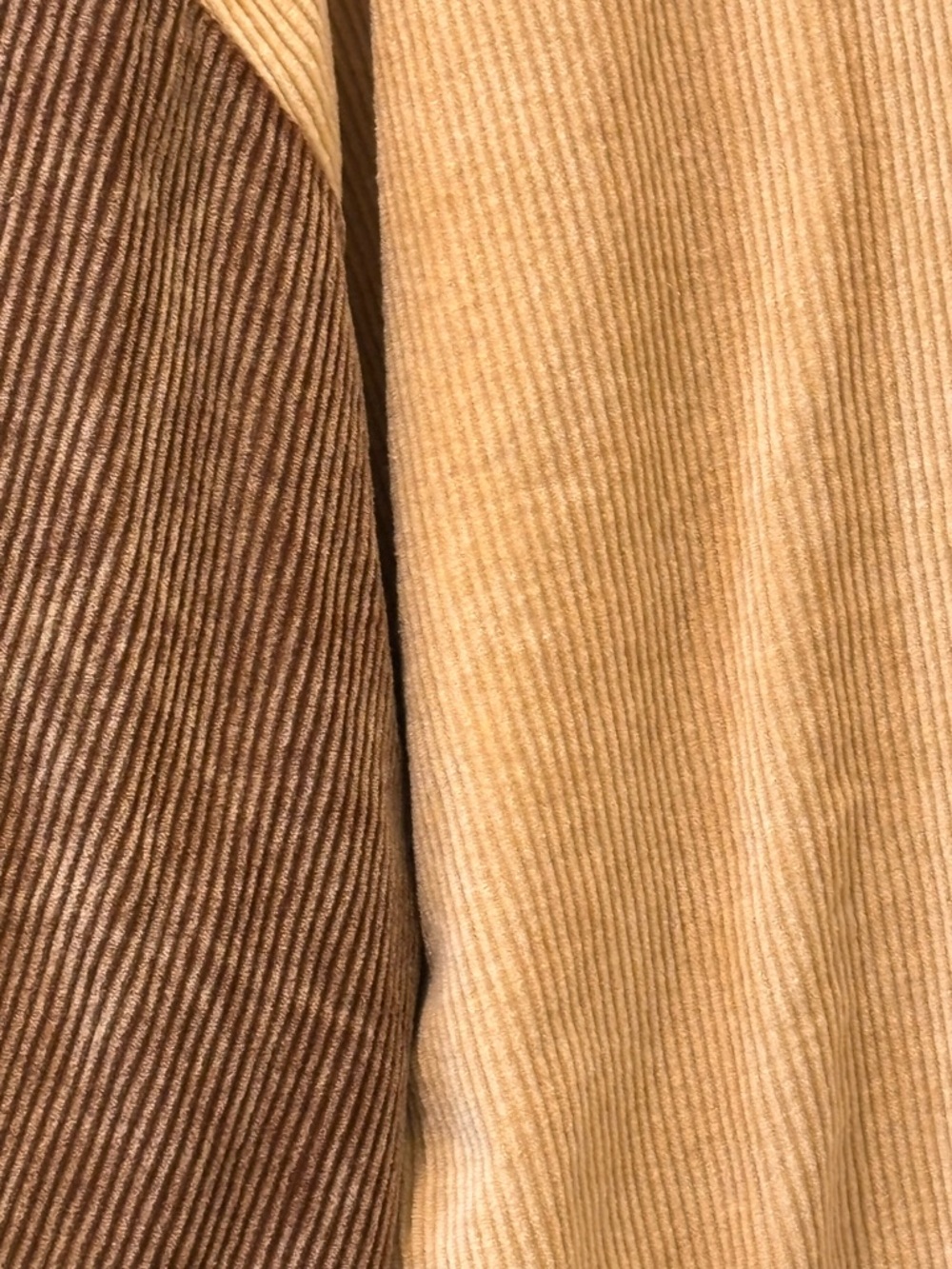 POLTwo-Tone Corduroy Button-Up Shirt Jacket in Tan & Brown - Picture 2 of 5